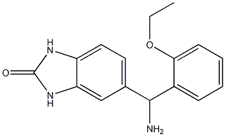 5-[amino(2-ethoxyphenyl)methyl]-2,3-dihydro-1H-1,3-benzodiazol-2-one 结构式