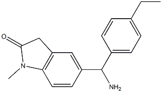 5-[amino(4-ethylphenyl)methyl]-1-methyl-2,3-dihydro-1H-indol-2-one