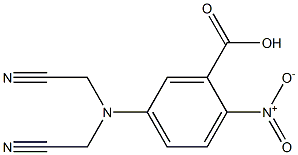 5-[bis(cyanomethyl)amino]-2-nitrobenzoic acid 结构式