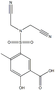 5-[bis(cyanomethyl)sulfamoyl]-2-hydroxy-4-methylbenzoic acid