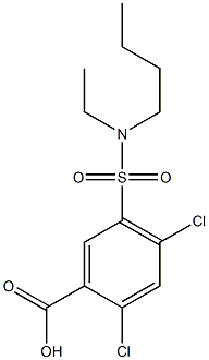  5-[butyl(ethyl)sulfamoyl]-2,4-dichlorobenzoic acid