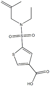 5-[ethyl(2-methylprop-2-en-1-yl)sulfamoyl]thiophene-3-carboxylic acid Structure