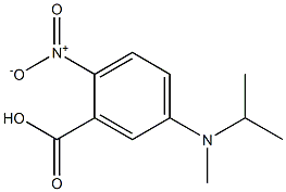 5-[methyl(propan-2-yl)amino]-2-nitrobenzoic acid,,结构式