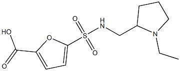 5-{[(1-ethylpyrrolidin-2-yl)methyl]sulfamoyl}furan-2-carboxylic acid Structure