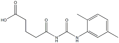 5-{[(2,5-dimethylphenyl)carbamoyl]amino}-5-oxopentanoic acid Structure