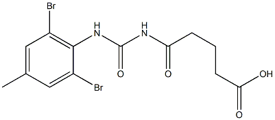 5-{[(2,6-dibromo-4-methylphenyl)carbamoyl]amino}-5-oxopentanoic acid