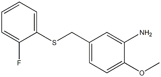 5-{[(2-fluorophenyl)sulfanyl]methyl}-2-methoxyaniline