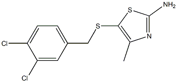 5-{[(3,4-dichlorophenyl)methyl]sulfanyl}-4-methyl-1,3-thiazol-2-amine