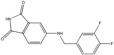 5-{[(3,4-difluorophenyl)methyl]amino}-2,3-dihydro-1H-isoindole-1,3-dione 结构式