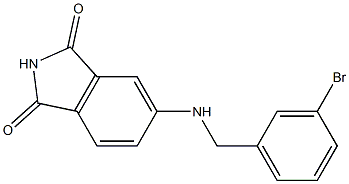 5-{[(3-bromophenyl)methyl]amino}-2,3-dihydro-1H-isoindole-1,3-dione Struktur