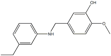 5-{[(3-ethylphenyl)amino]methyl}-2-methoxyphenol Structure