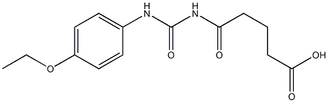 5-{[(4-ethoxyphenyl)carbamoyl]amino}-5-oxopentanoic acid Struktur