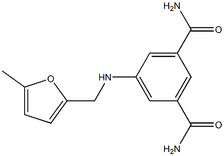 5-{[(5-methylfuran-2-yl)methyl]amino}benzene-1,3-dicarboxamide Structure