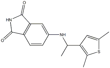 5-{[1-(2,5-dimethylthiophen-3-yl)ethyl]amino}-2,3-dihydro-1H-isoindole-1,3-dione Structure
