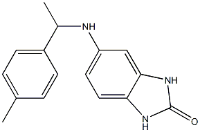 5-{[1-(4-methylphenyl)ethyl]amino}-2,3-dihydro-1H-1,3-benzodiazol-2-one Structure