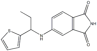 5-{[1-(thiophen-2-yl)propyl]amino}-2,3-dihydro-1H-isoindole-1,3-dione 结构式