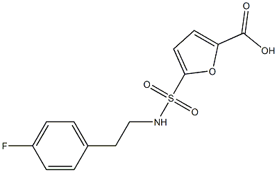 5-{[2-(4-fluorophenyl)ethyl]sulfamoyl}furan-2-carboxylic acid Struktur