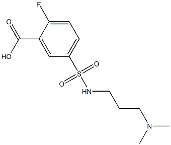 5-{[3-(dimethylamino)propyl]sulfamoyl}-2-fluorobenzoic acid
