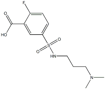 5-{[3-(dimethylamino)propyl]sulfamoyl}-2-fluorobenzoic acid Structure