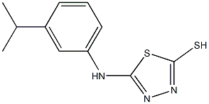 5-{[3-(propan-2-yl)phenyl]amino}-1,3,4-thiadiazole-2-thiol 结构式