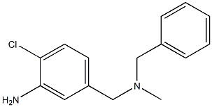 5-{[benzyl(methyl)amino]methyl}-2-chloroaniline 结构式