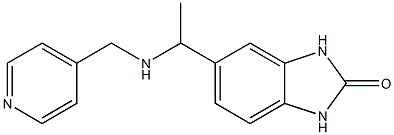 5-{1-[(pyridin-4-ylmethyl)amino]ethyl}-2,3-dihydro-1H-1,3-benzodiazol-2-one,,结构式