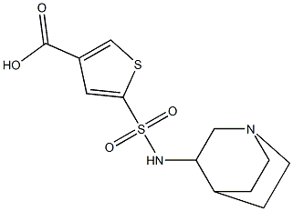 5-{1-azabicyclo[2.2.2]octan-3-ylsulfamoyl}thiophene-3-carboxylic acid