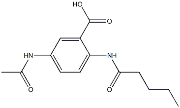 5-acetamido-2-pentanamidobenzoic acid,,结构式