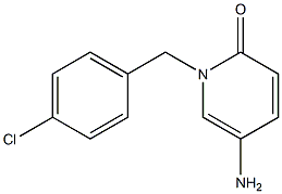 5-amino-1-[(4-chlorophenyl)methyl]-1,2-dihydropyridin-2-one 化学構造式