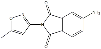 5-amino-2-(5-methyl-1,2-oxazol-3-yl)-2,3-dihydro-1H-isoindole-1,3-dione Struktur