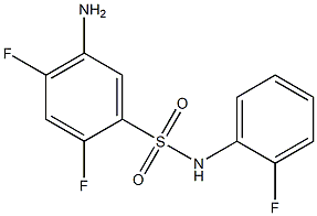 5-amino-2,4-difluoro-N-(2-fluorophenyl)benzene-1-sulfonamide Structure