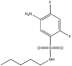 5-amino-2,4-difluoro-N-pentylbenzene-1-sulfonamide Structure