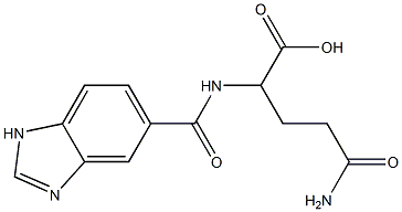 5-amino-2-[(1H-benzimidazol-5-ylcarbonyl)amino]-5-oxopentanoic acid|