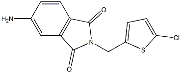 5-amino-2-[(5-chlorothiophen-2-yl)methyl]-2,3-dihydro-1H-isoindole-1,3-dione Structure