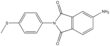 5-amino-2-[4-(methylsulfanyl)phenyl]-2,3-dihydro-1H-isoindole-1,3-dione Structure