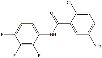 5-amino-2-chloro-N-(2,3,4-trifluorophenyl)benzamide Structure