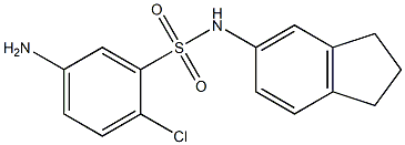 5-amino-2-chloro-N-(2,3-dihydro-1H-inden-5-yl)benzene-1-sulfonamide Structure