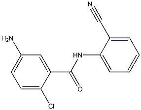 5-amino-2-chloro-N-(2-cyanophenyl)benzamide Structure