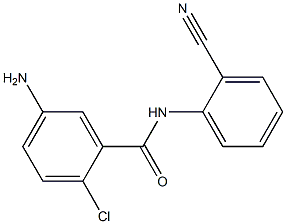 5-amino-2-chloro-N-(2-cyanophenyl)benzamide,,结构式