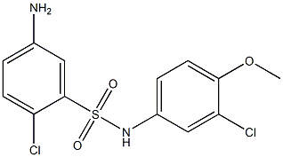 5-amino-2-chloro-N-(3-chloro-4-methoxyphenyl)benzene-1-sulfonamide