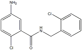 5-amino-2-chloro-N-[(2-chlorophenyl)methyl]benzamide Structure