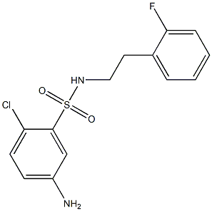 5-amino-2-chloro-N-[2-(2-fluorophenyl)ethyl]benzene-1-sulfonamide|