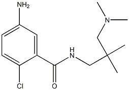 5-amino-2-chloro-N-{2-[(dimethylamino)methyl]-2-methylpropyl}benzamide,,结构式