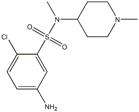 5-amino-2-chloro-N-methyl-N-(1-methylpiperidin-4-yl)benzene-1-sulfonamide