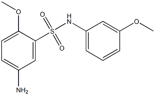 5-amino-2-methoxy-N-(3-methoxyphenyl)benzene-1-sulfonamide