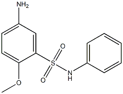 5-amino-2-methoxy-N-phenylbenzene-1-sulfonamide Structure