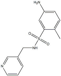 5-amino-2-methyl-N-(pyridin-3-ylmethyl)benzene-1-sulfonamide Struktur