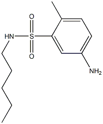 5-amino-2-methyl-N-pentylbenzene-1-sulfonamide,,结构式