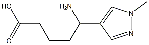 5-amino-5-(1-methyl-1H-pyrazol-4-yl)pentanoic acid Struktur