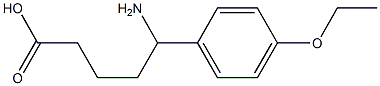 5-amino-5-(4-ethoxyphenyl)pentanoic acid Struktur